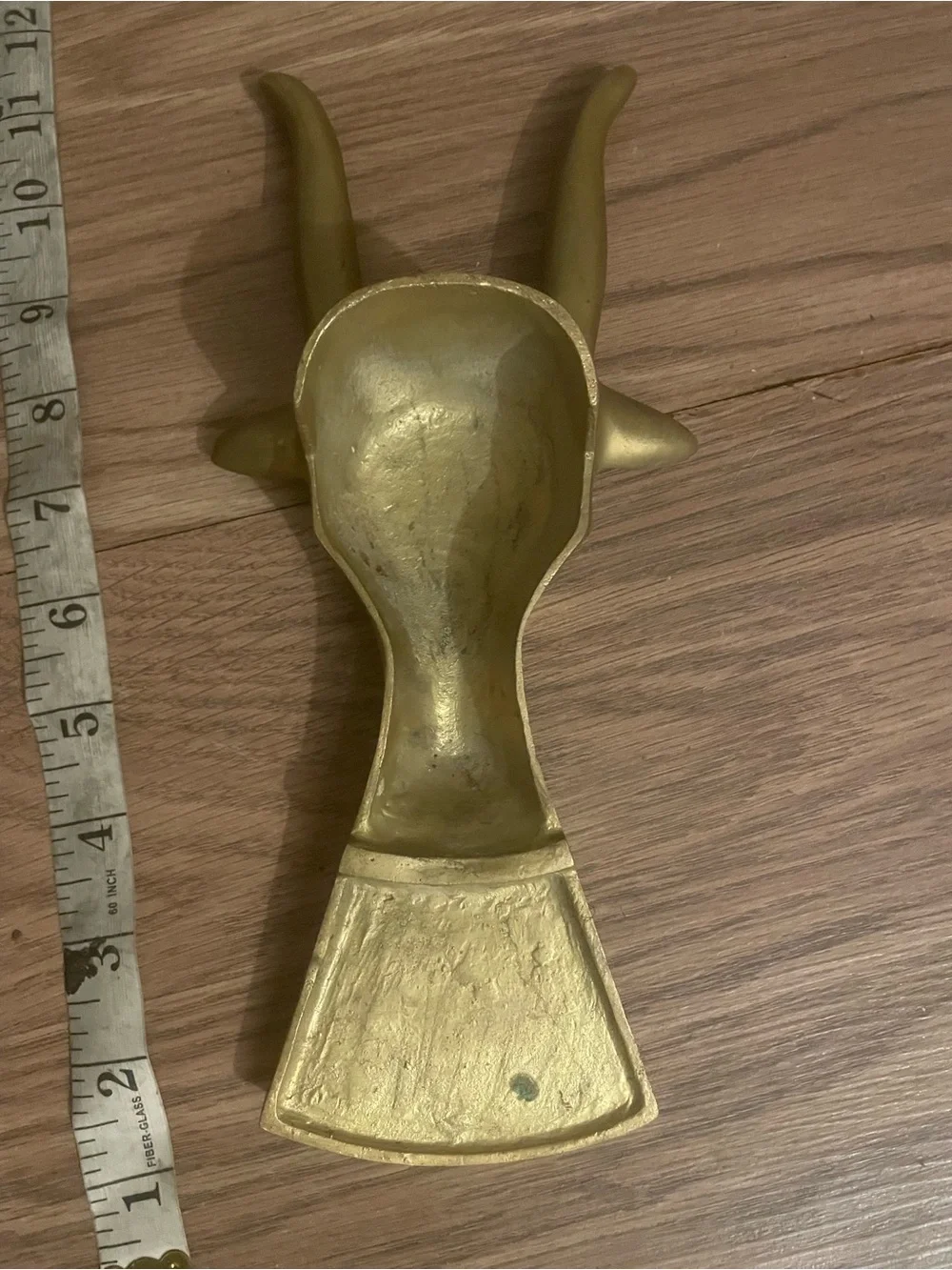 Gold Antelope Head Wall Hook - Decorative Hanging Accent